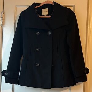 Thread & Supply Black Pea Coat XS
